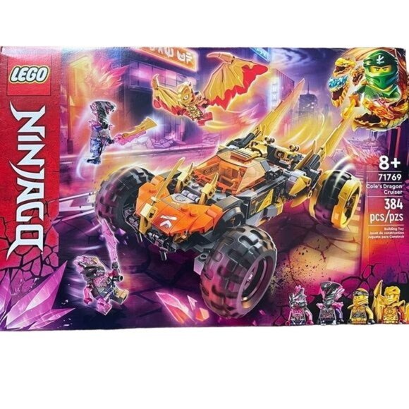 Lego Ninjago 71769 Coles Dragon Cruiser Crystalized Golden Kai Retired New Gift - Picture 1 of 8